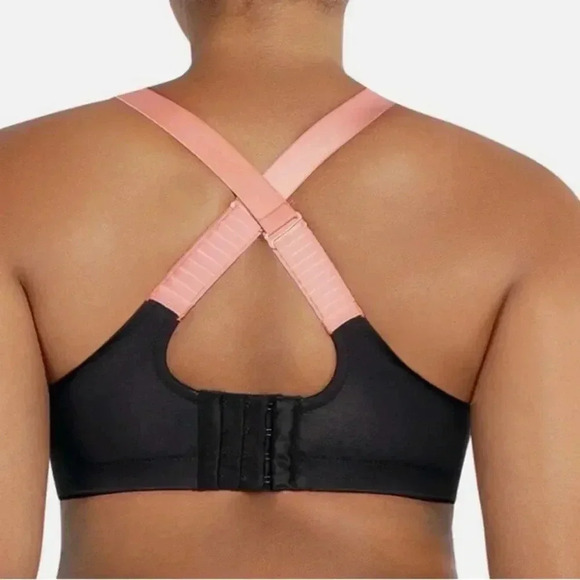 Parfait Sz 34DDD Power Fit High-Impact Underwire Sports Bra  Black Blush - Picture 3 of 10